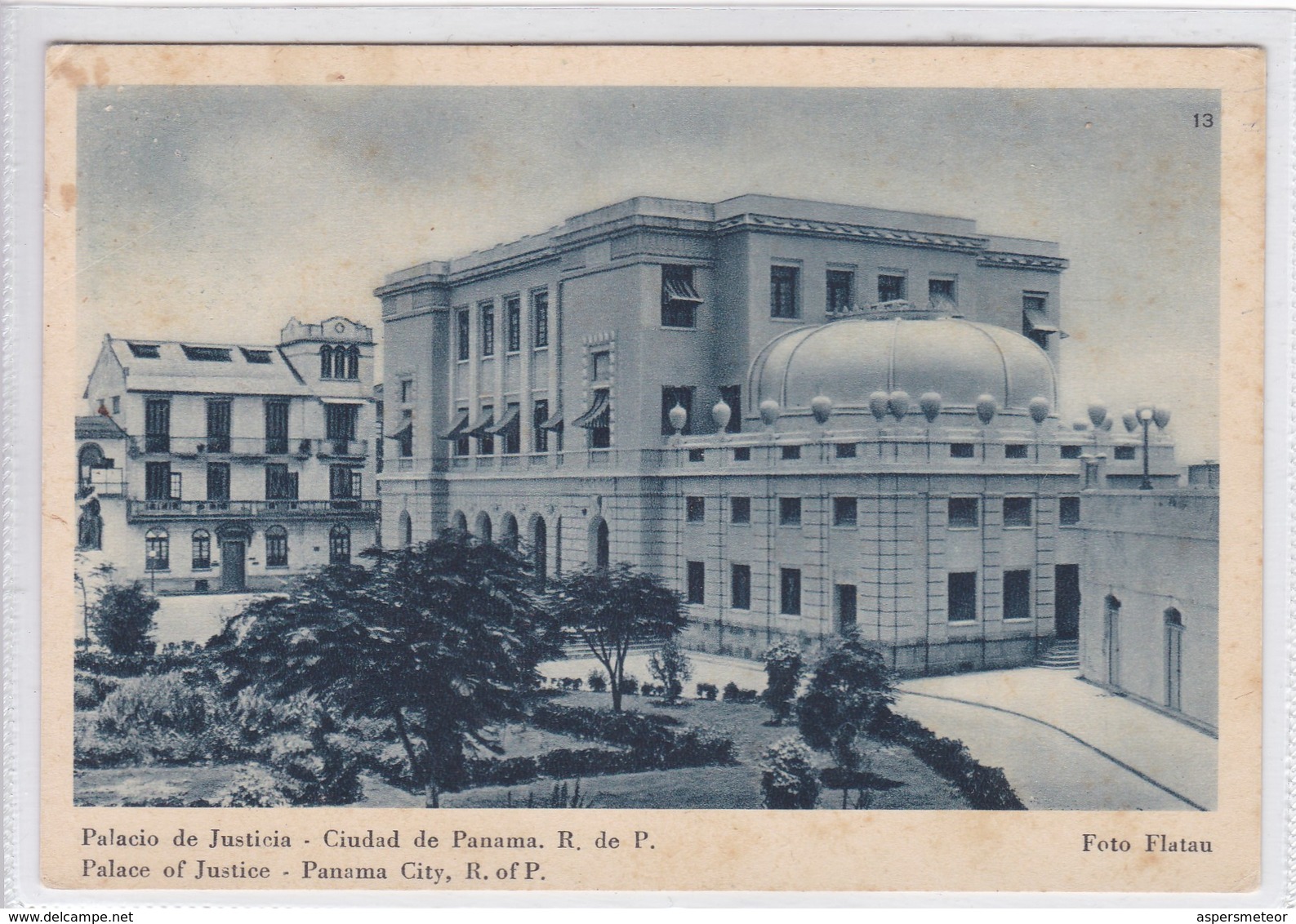 PANAMA. PALACIO DE JUSTICIA. FOTO FLATAU. ENTERO POSTAL POSTAL STATIONERY.-TBE-BLEUP - Panama