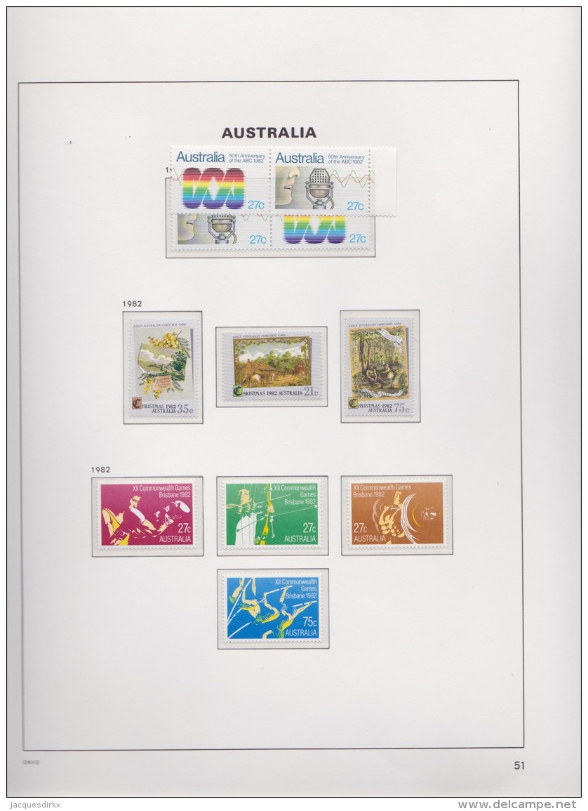 Australia   .    Page With Stamps      .        **    .      MNH   .   /   .    Postfris - Ongebruikt