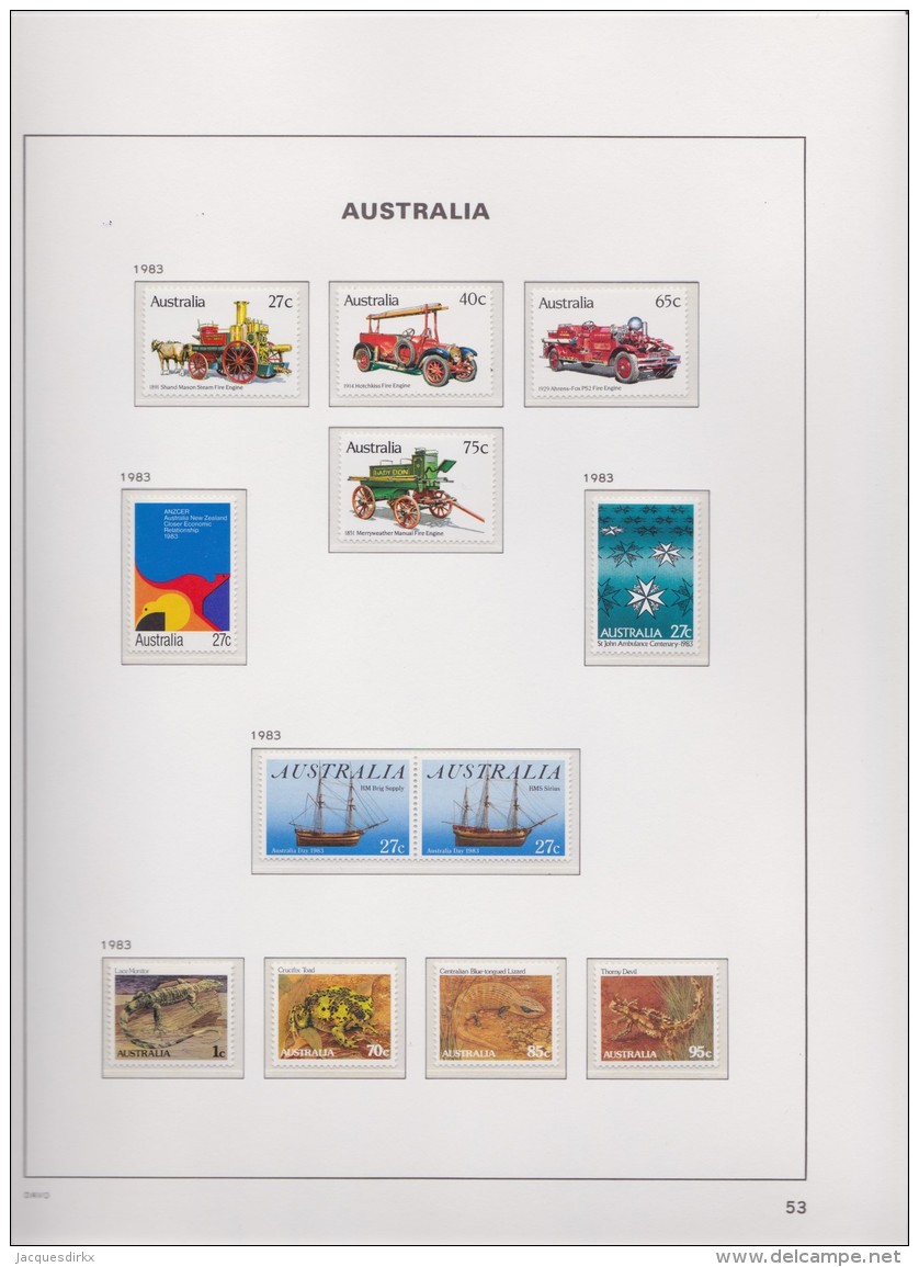 Australia   .    Page With Stamps      .        **    .      MNH   .   /   .    Postfris - Ongebruikt