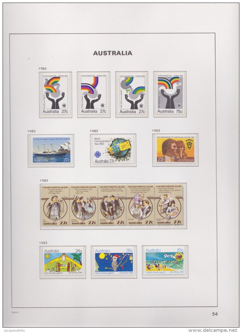 Australia   .    Page With Stamps      .        **    .      MNH   .   /   .    Postfris - Nuovi