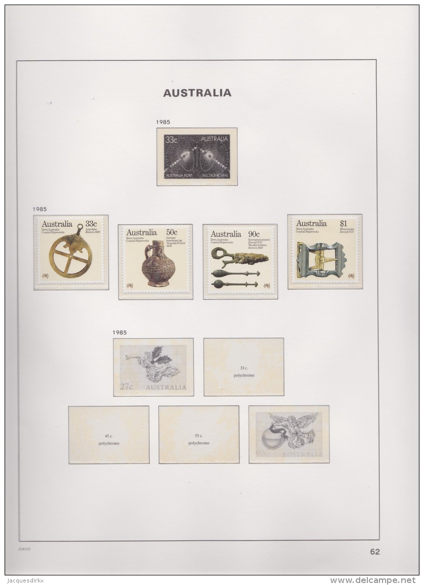 Australia   .    Page With Stamps      .        **    .      MNH   .   /   .    Postfris - Ongebruikt