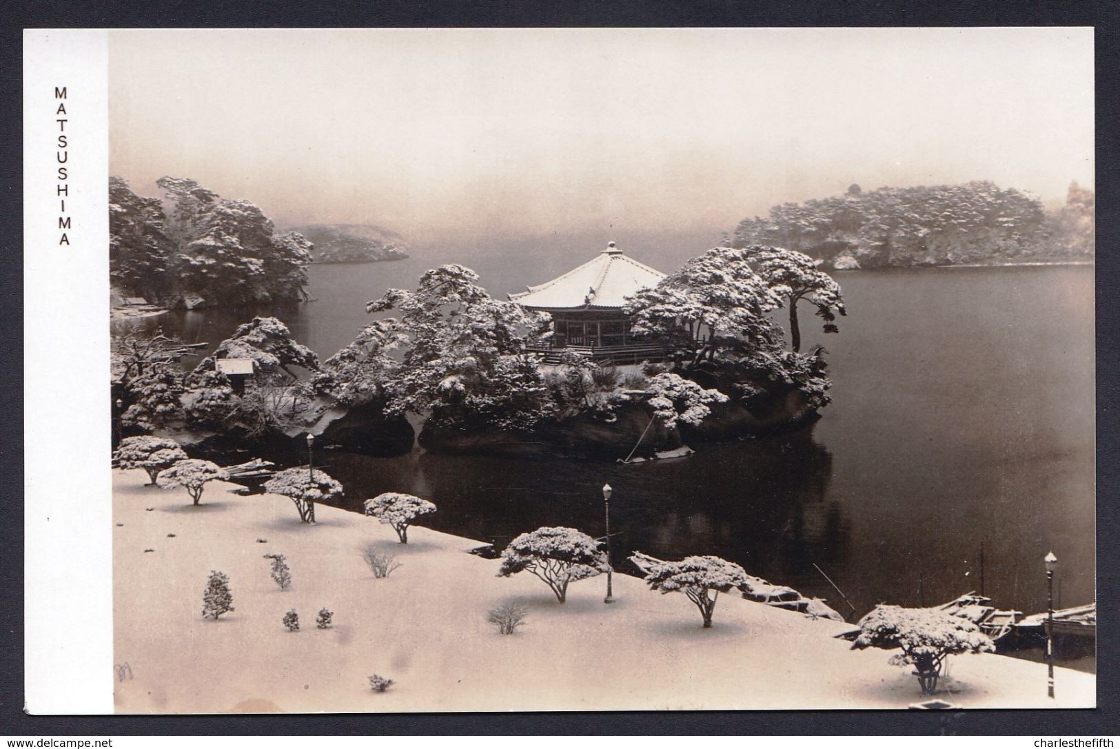 RARE PHOTO CARD ! Japon / Japan - MATSUSHIMA - Japanese Government Railways Card ! - Autres & Non Classés