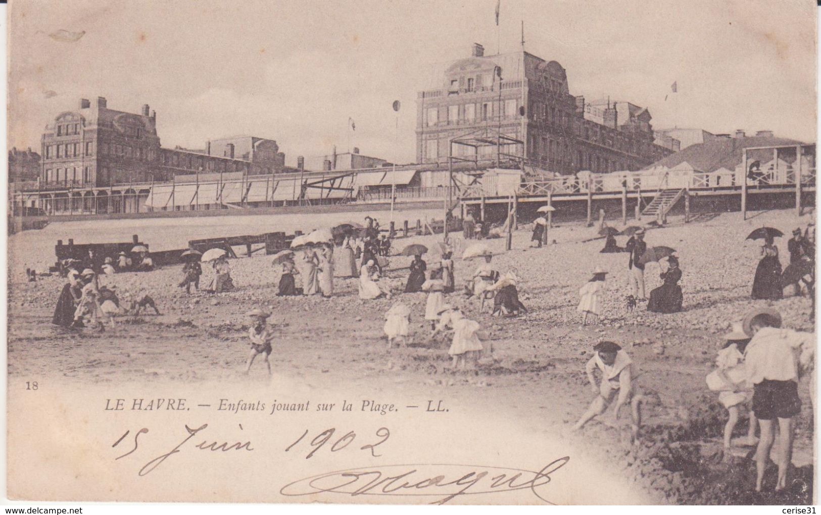 CPA - 18. LE HAVRE Enfants Jouant Sur La Plage - Non Classés