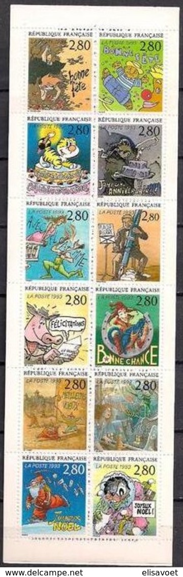 France Frankrijk 1993 Yvertn° Carnet   BC2848  2836--2847 *** MNH Cote 15 Euro - Autres & Non Classés