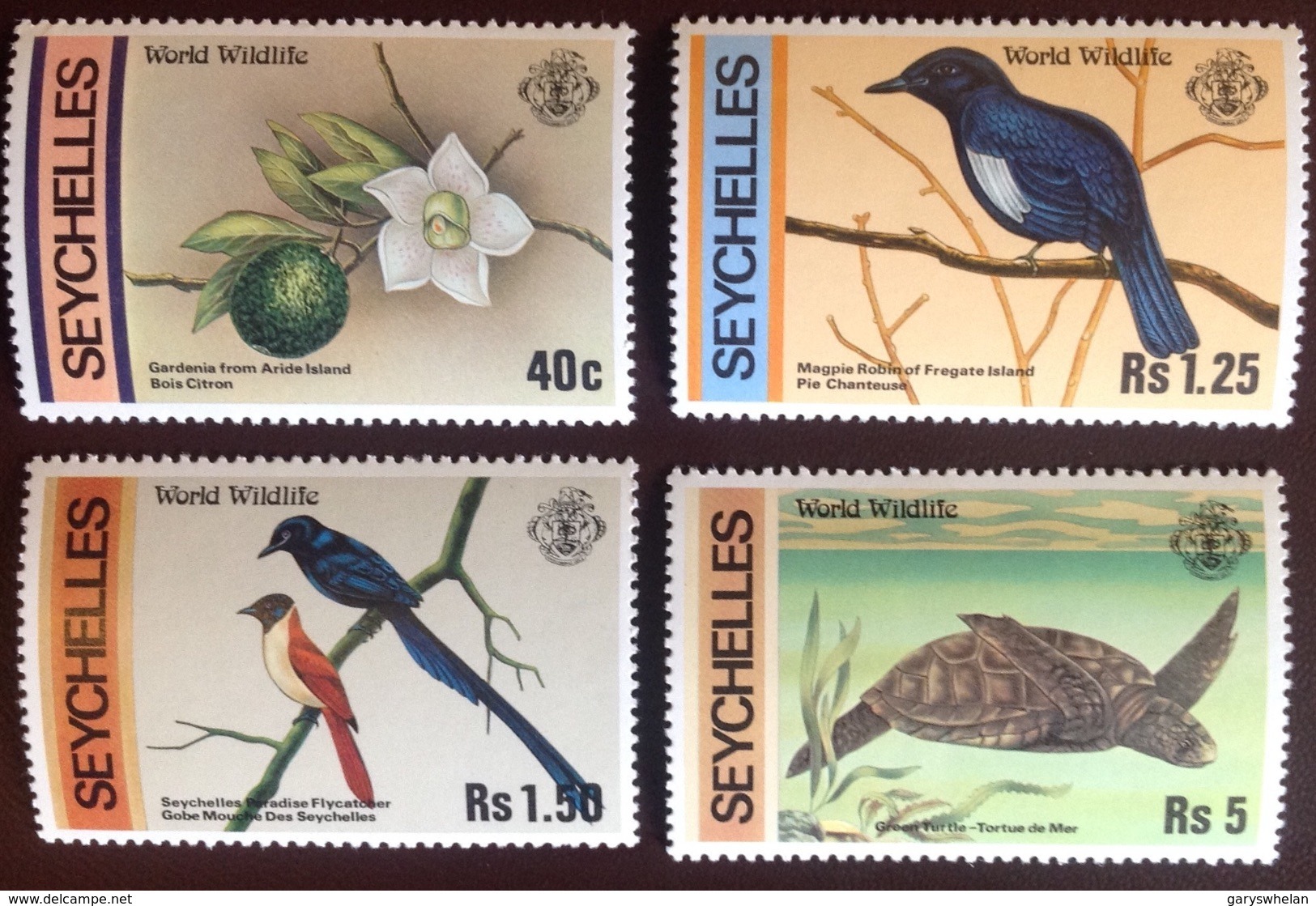 Seychelles 1978 Wildlife Birds Turtles Flowers MNH - Altri & Non Classificati