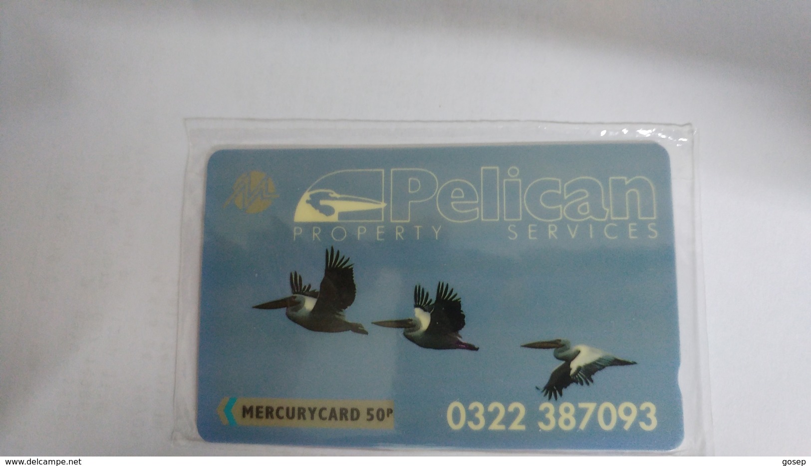 Mercury-(20mera)-pelican Services-gpt Card-(50)-(50p)-mint Card+1card Prepiad Free - Arenden & Roofvogels