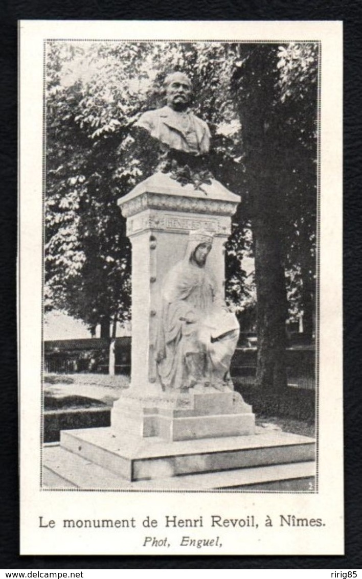 1906  --  LE MONUMENT DE HENRI REVOIL A NIMES   3P211 - Non Classés