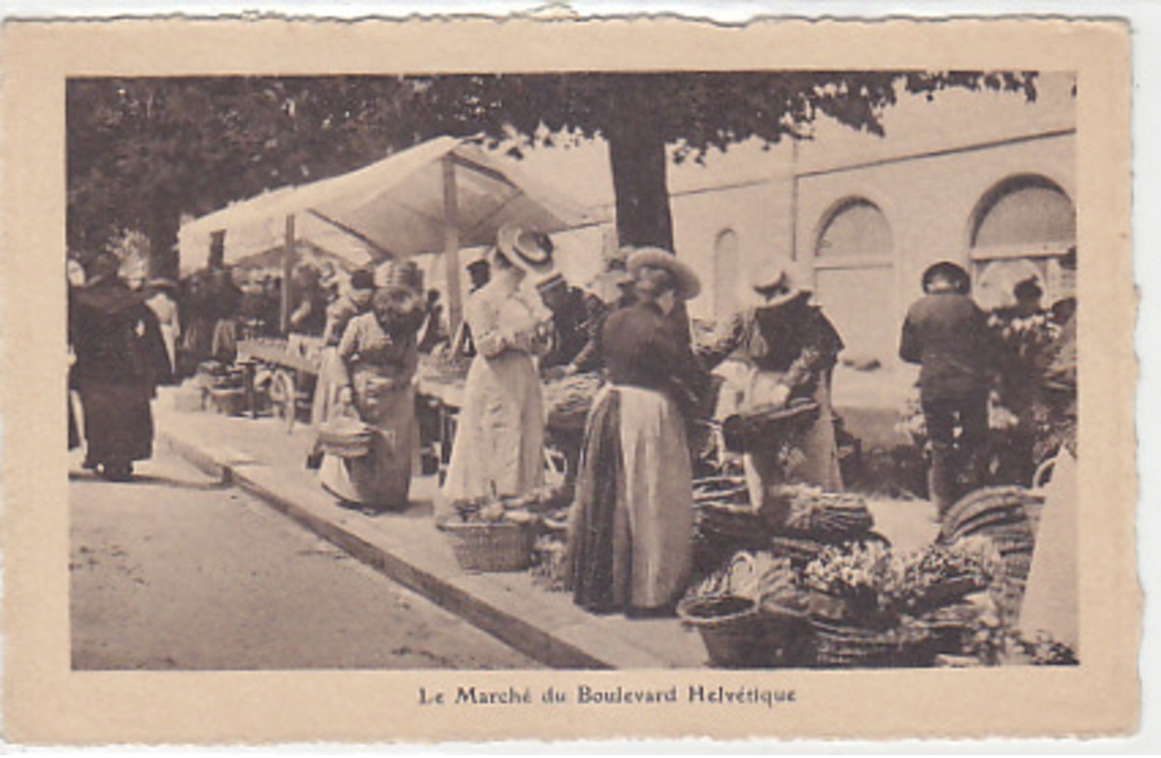 Genève - Le Marché Du Boulevard Helvétique - 1912       (P-123-60927) - Genève