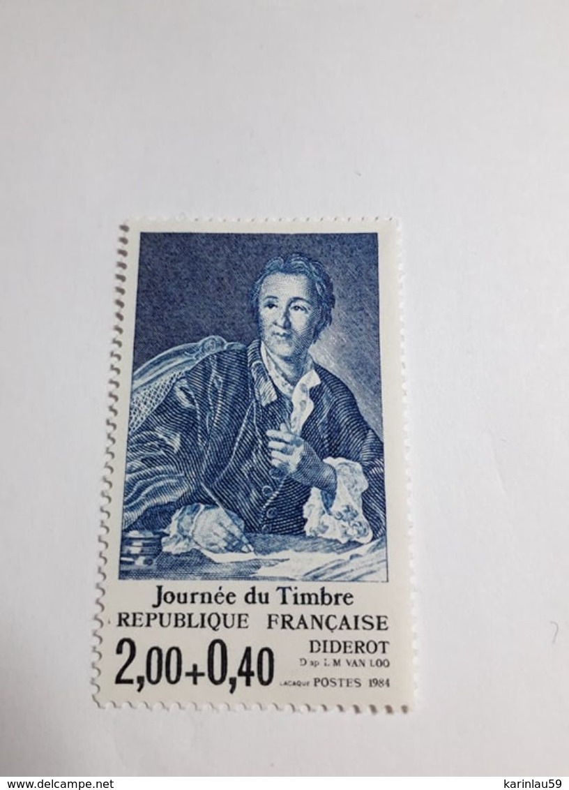 Timbre France   NEUF 1984 - Y&T 2304 - 2.00f + 0.40c Journée Du Timbre Diderot - Unused Stamps
