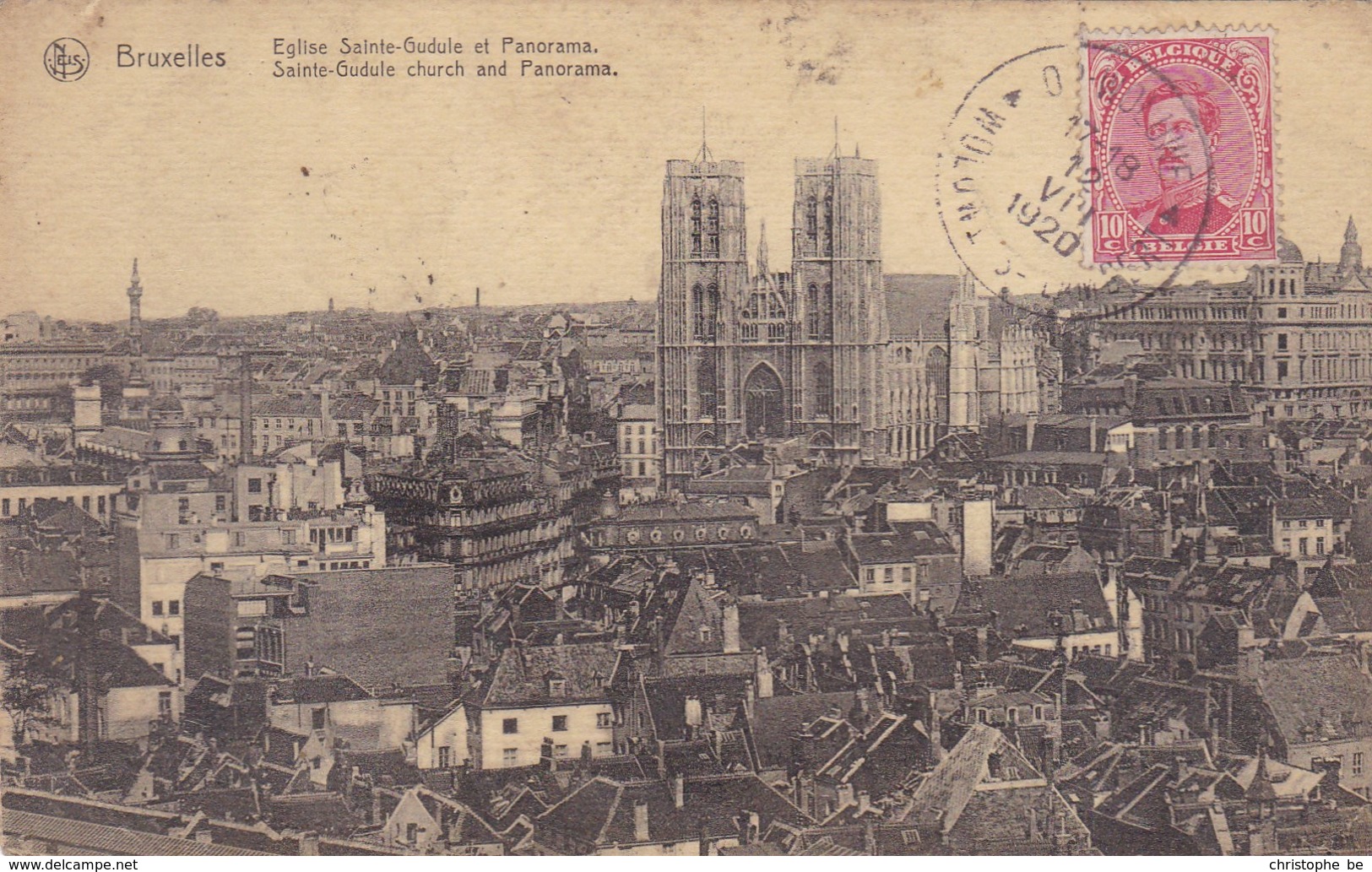 Brussel, Bruxelles, Eglise Sainte Gudule Et Panorama (pk45317) - Viste Panoramiche, Panorama