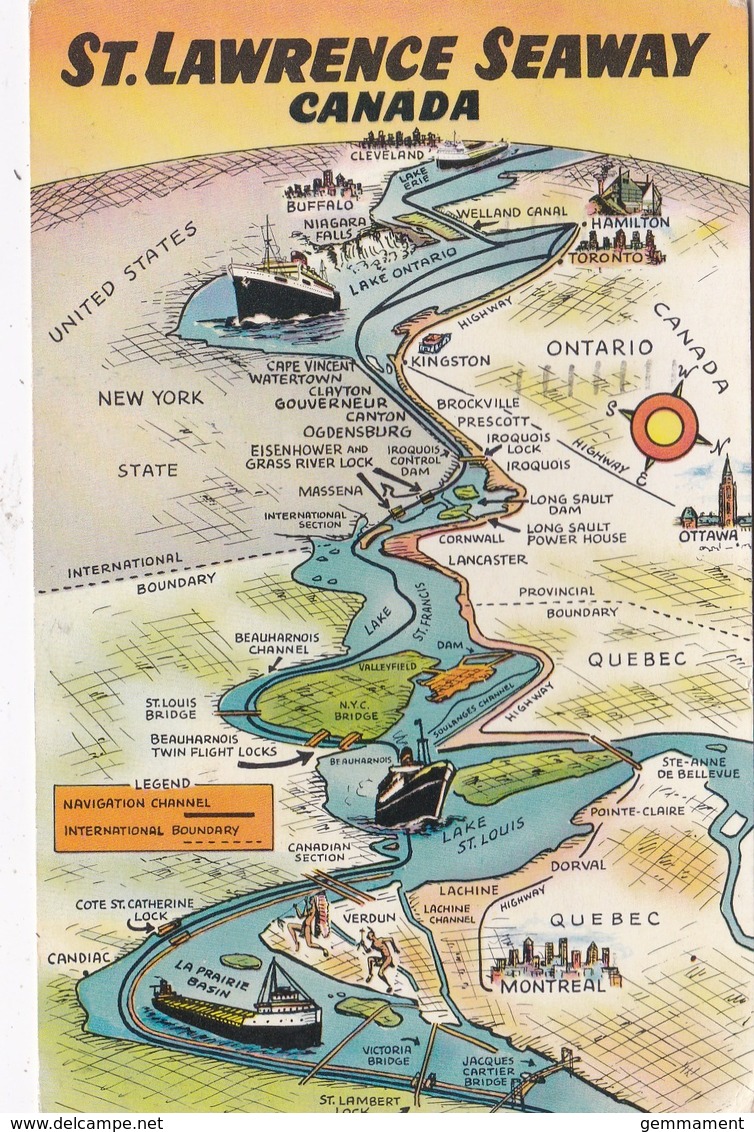 ST LAWRENCE SEAWAY, CANADA - Maps