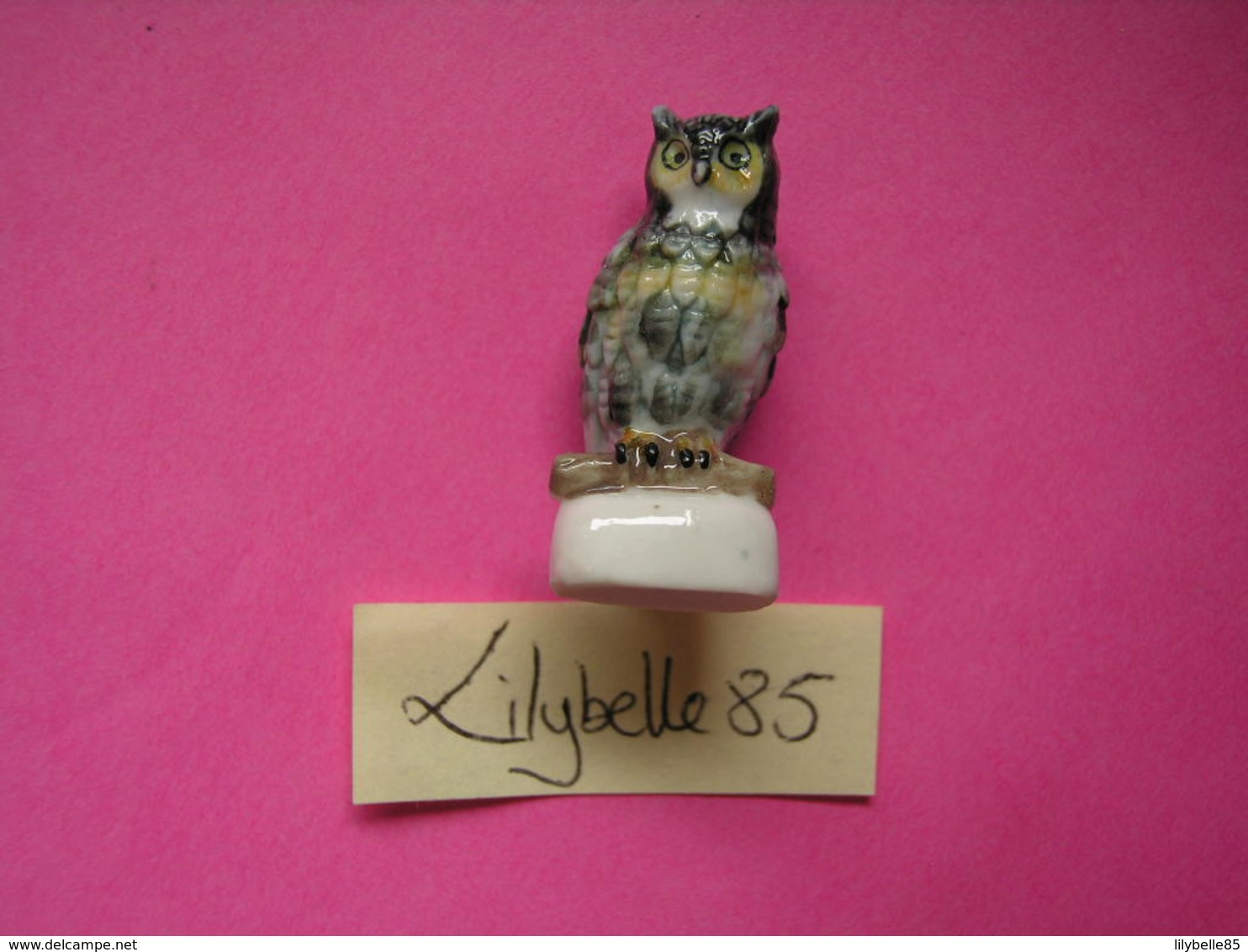 Feve En Porcelaine - CHOUETTE - Serie LES CHOUETTES 2001 ( Feves Owl Miniature ) - Animaux