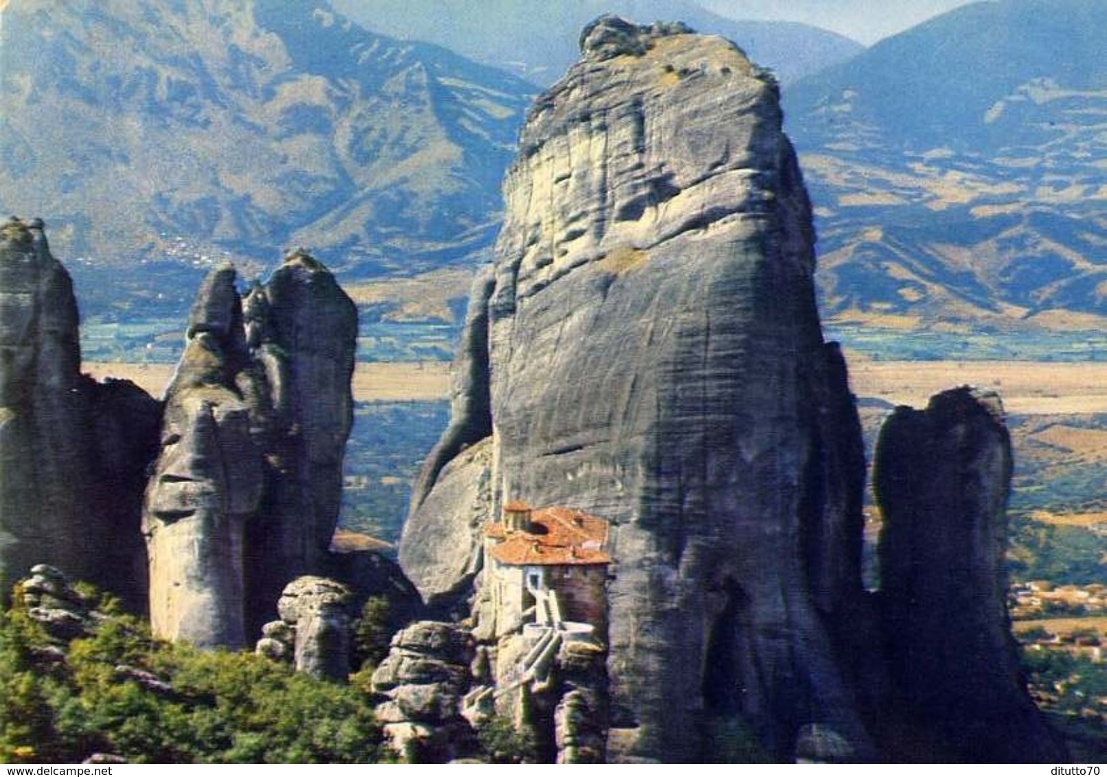 Meteora - Roussanos Convent - Formato Grande Viaggiata – E 4 - Grecia