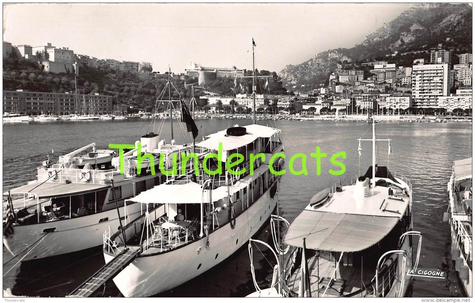 CPSM PHOTO FOTO PRINCIPAUTE DE MONACO LE PALAIS DU PRINCE LE PORT ET LA CONDAMINE - Palais Princier