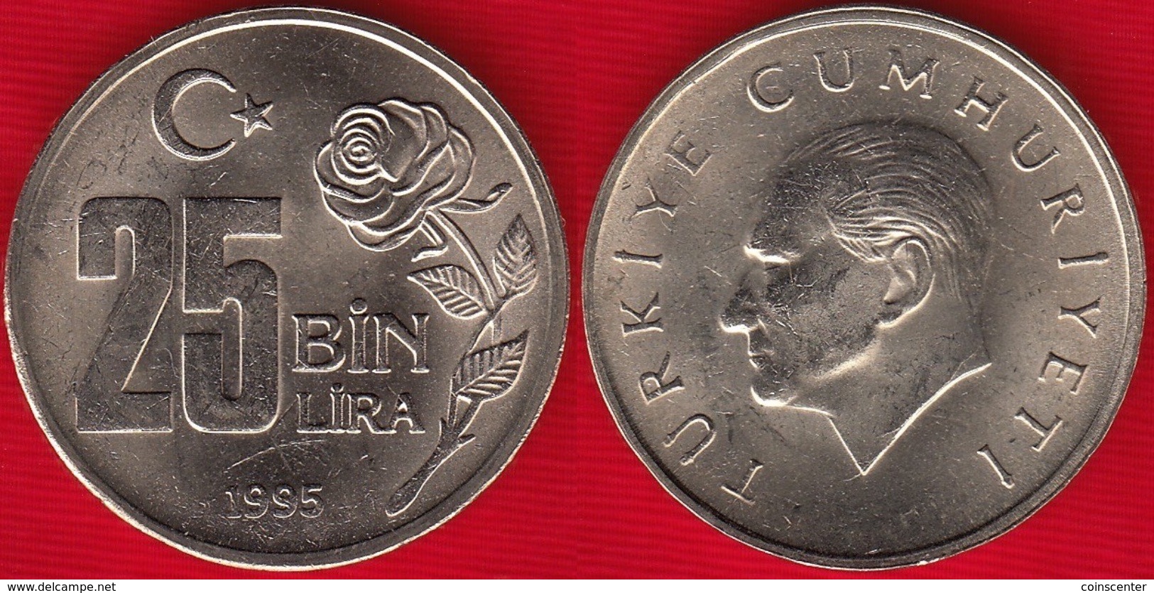 Turkey 25 Bin Lira 1995 Km#1041 AU - Turquie