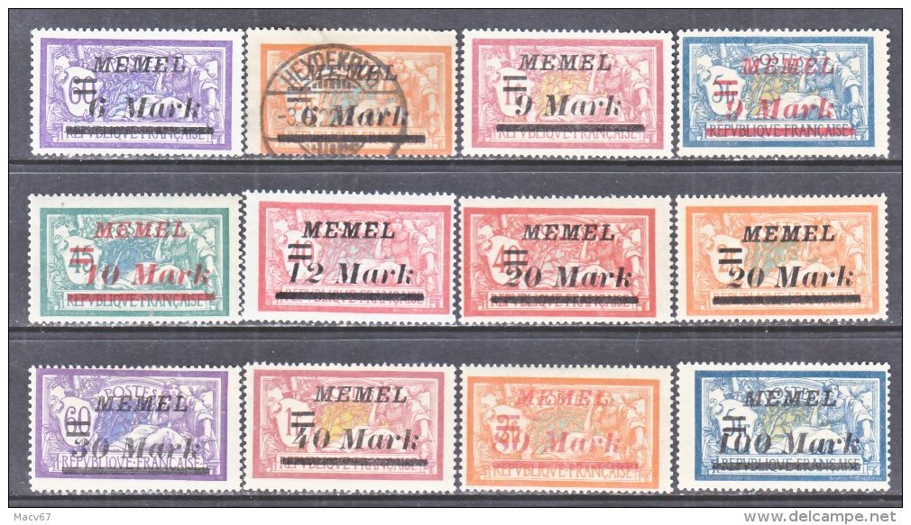 MEMEL  79 +  *   (o) - Unused Stamps