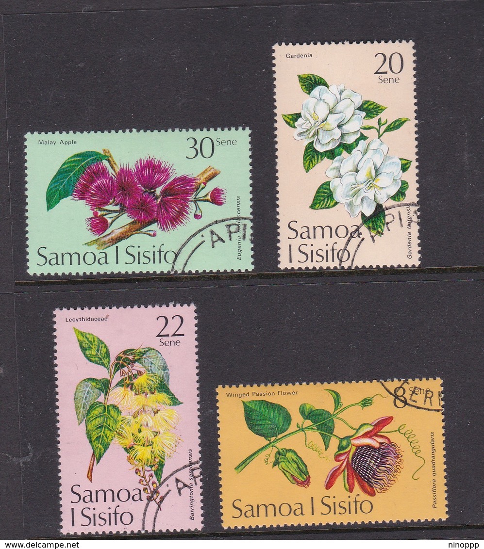 Samoa SG 440-443 1975 Tropical Flowers,used - Samoa