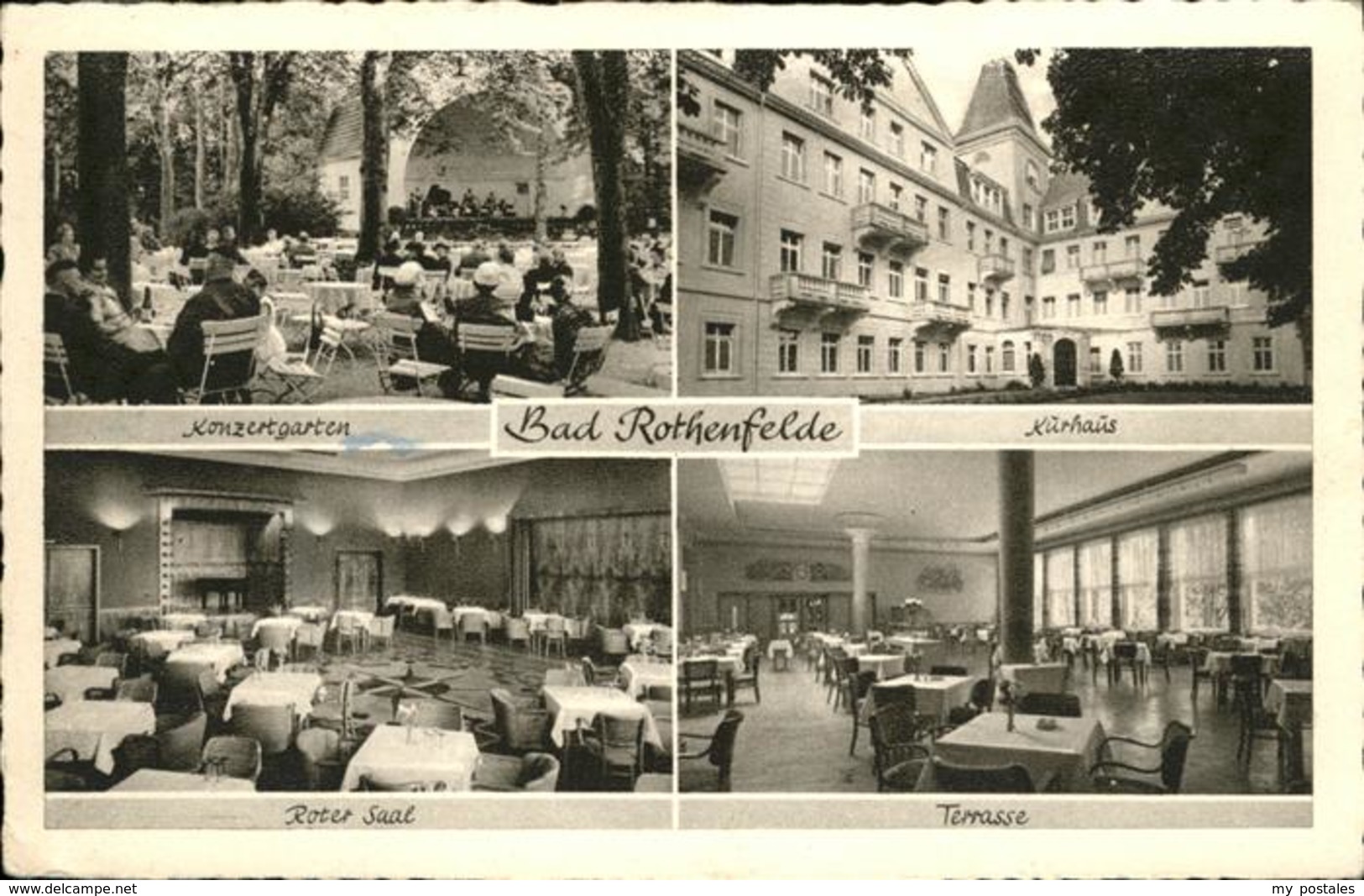 41228676 Bad Rothenfelde Kurhaus Konzertgarten Roter Saal  Bad Rothenfelde - Bad Rothenfelde
