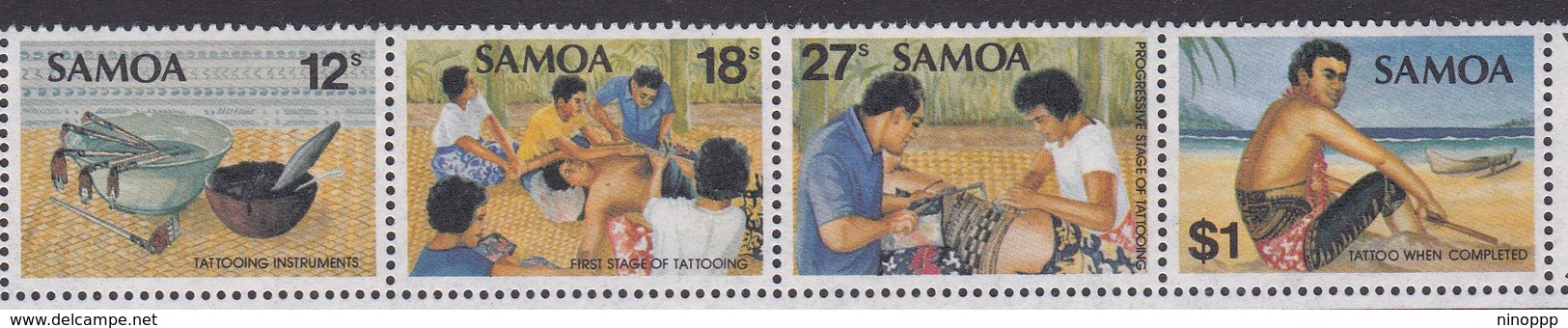 Samoa SG 602-605 1981 Tattooing,mint Never Hinged - Samoa