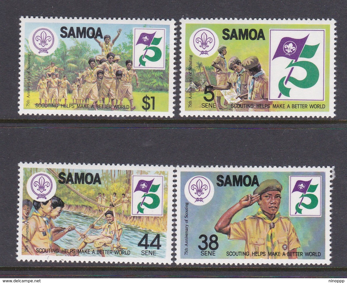 Samoa SG 620-623  1982 75th Anniversary Of Boy Scout Movement,mint Never Hinged - Samoa (Staat)