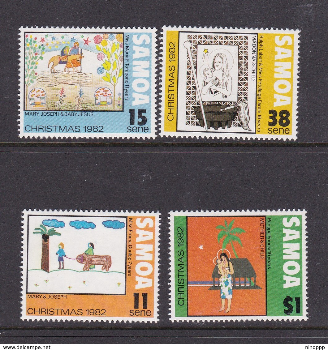 Samoa SG 629-632 1982 Christmas,mint Never Hinged - Samoa