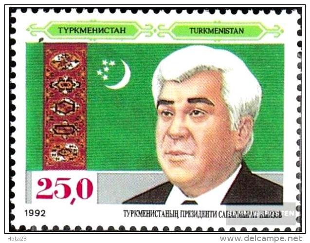Turkmenistan 1992 -. 1 Year Independence. Saparmurat Niyazov, President    MNH - Turkmenistan