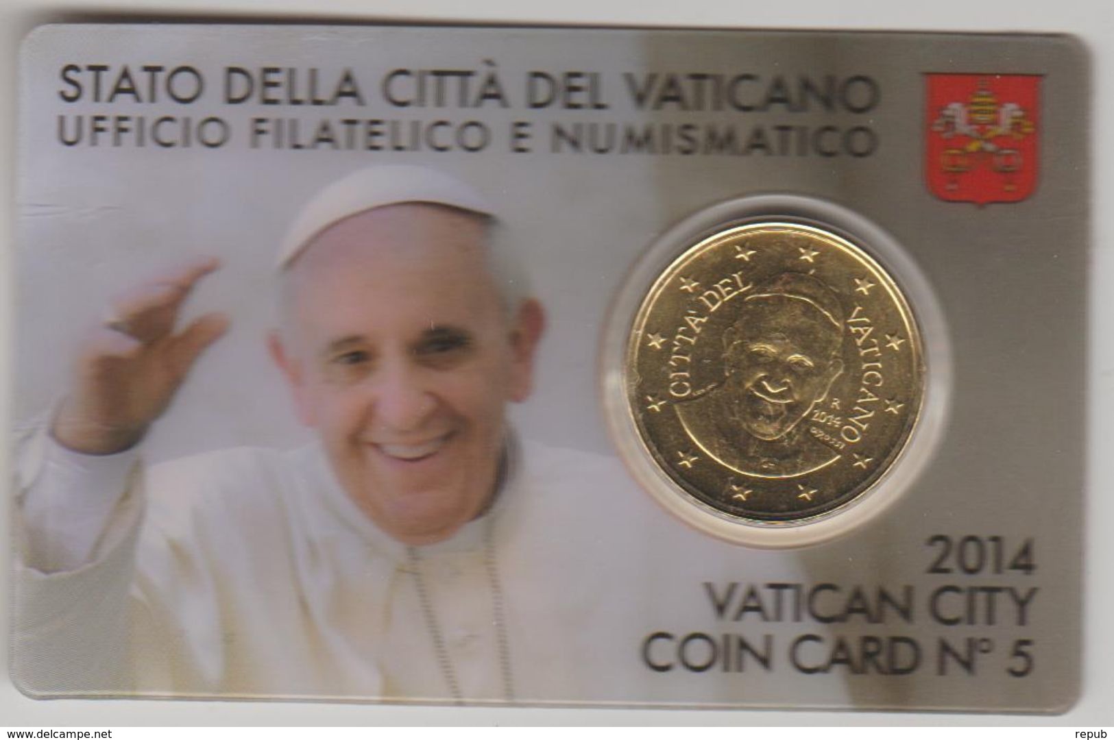 Vatican Coincard 2014 50c - Vatican