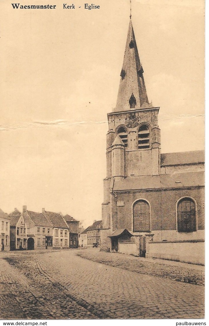 Waasmunster, Kerk, Eglise, Jaren 30. - Waasmunster