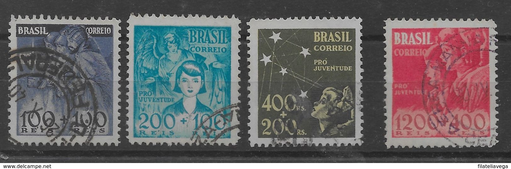 Serie De Brasil Nº Yvert 359/62 O - Usados