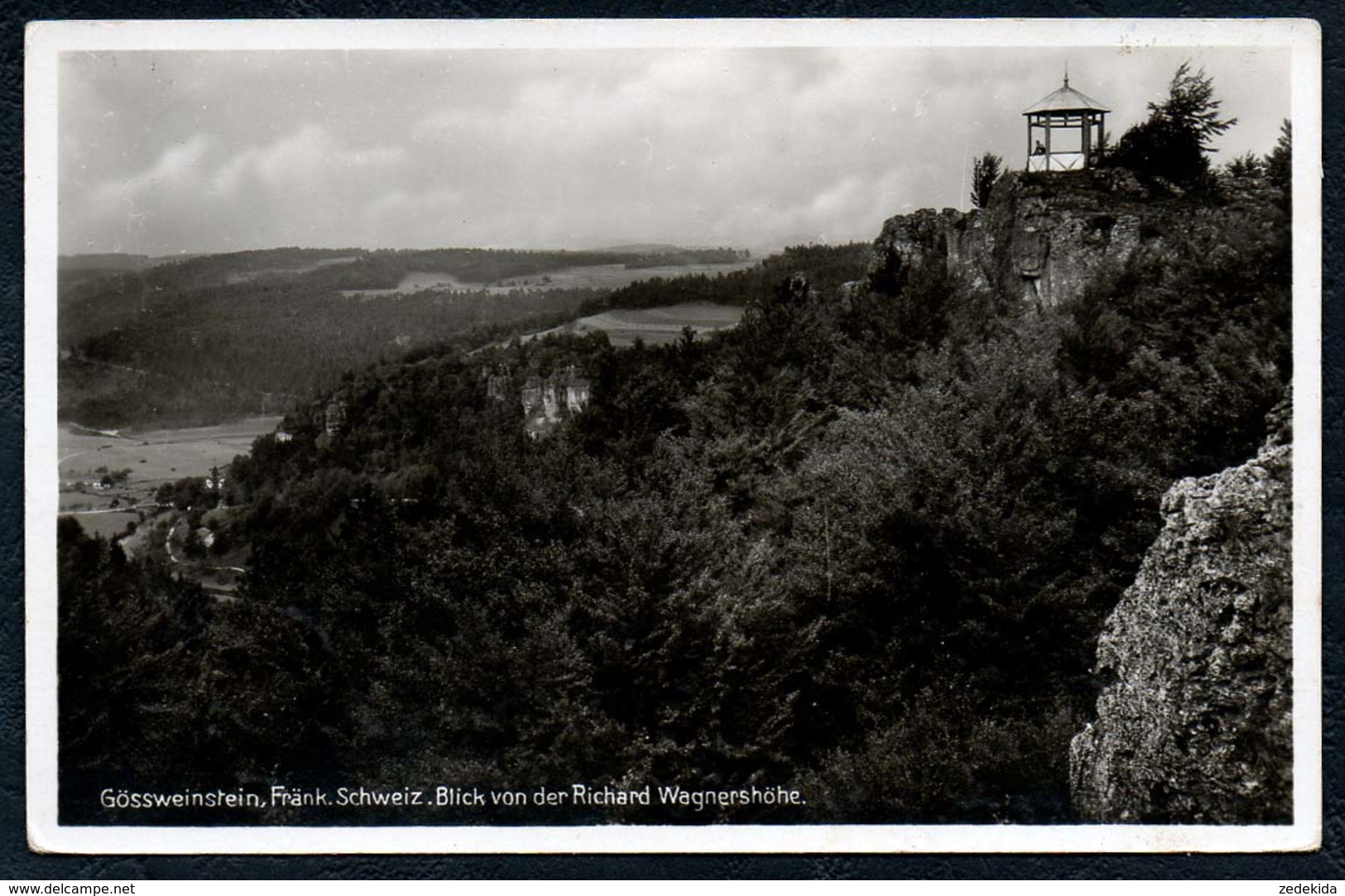 B2767 - Gössweinstein - Blick Von Der Richard Wagner Höhe - Gel 1938 - Bromsilber - E. Von Leistner Muggendorf - Forchheim