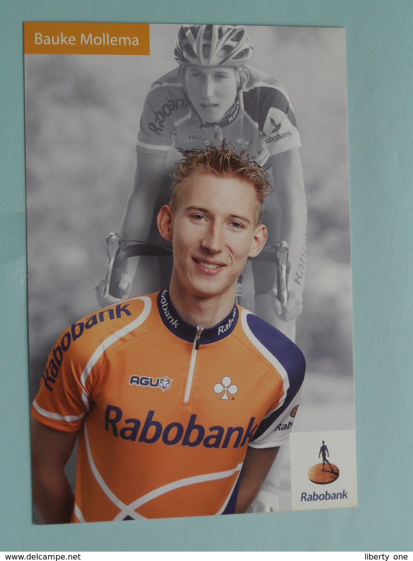 Bauke MOLLEMA ( RECLAMEKAART - Publiciteit RABO ) ! - Cyclisme