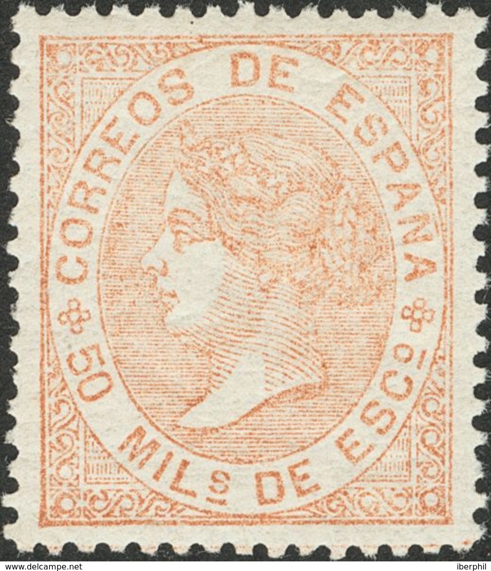 220 * 96. 1867. 50 Mils Castaño Claro. PIEZA DE LUJO. - Other & Unclassified