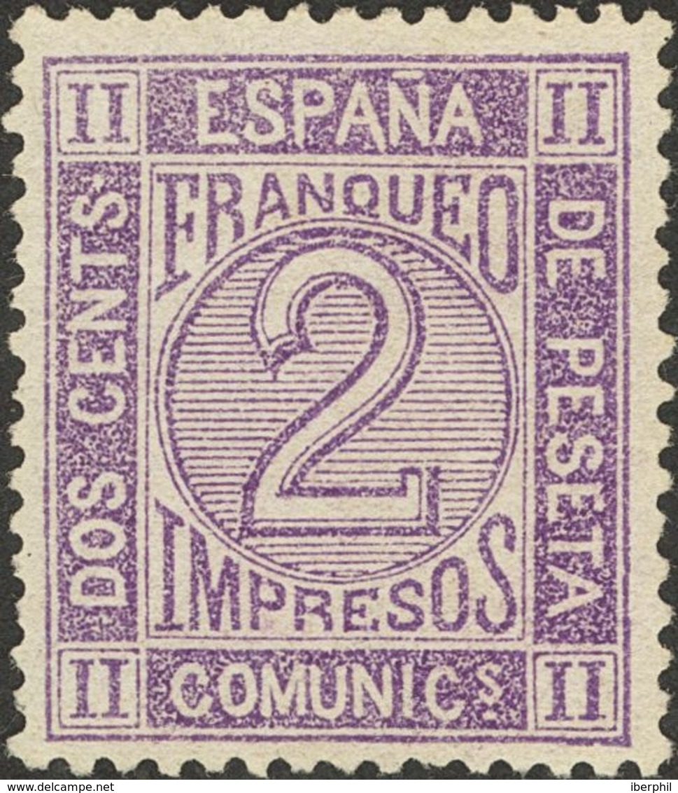 232 * 116, 116a. 1872. 2 Cts Gris Y 2 Cts Violeta (dos Tonalidades). Excelentes Centrajes. MAGNIFICOS. (Edifil 2014: 85€ - Sonstige & Ohne Zuordnung