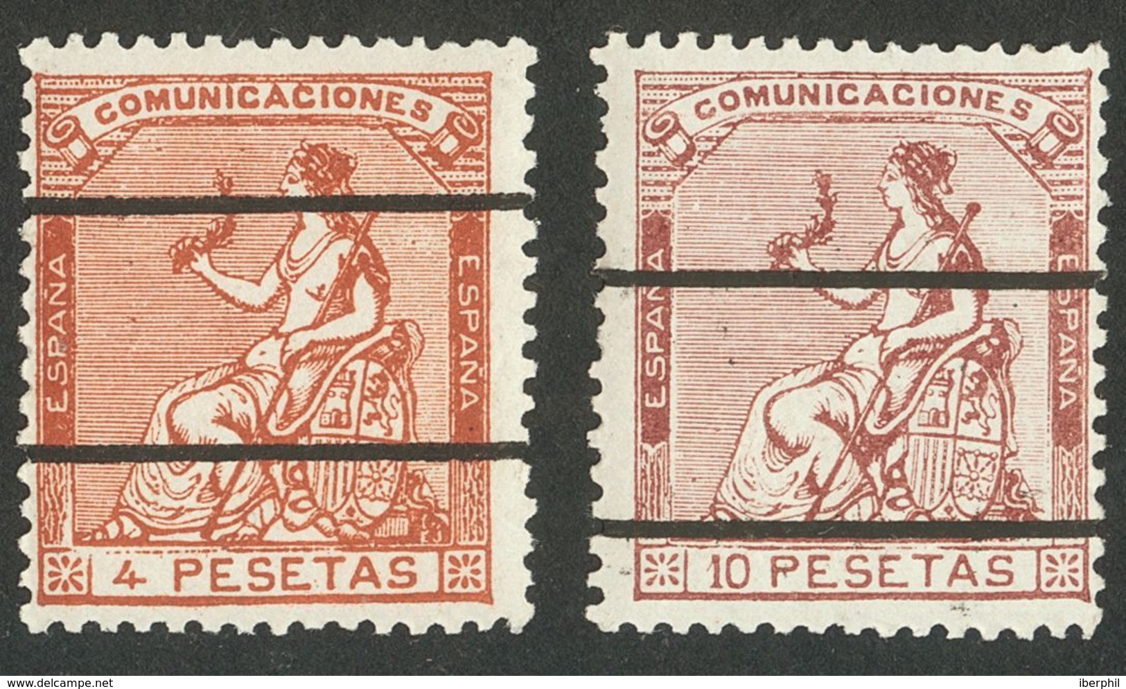 239 * 131/40M. 1873. Serie Completa, Diez Valores. MUESTRA. MAGNIFICA Y RARISIMA COMPLETA. (Edifil 2014: 675€) - Other & Unclassified