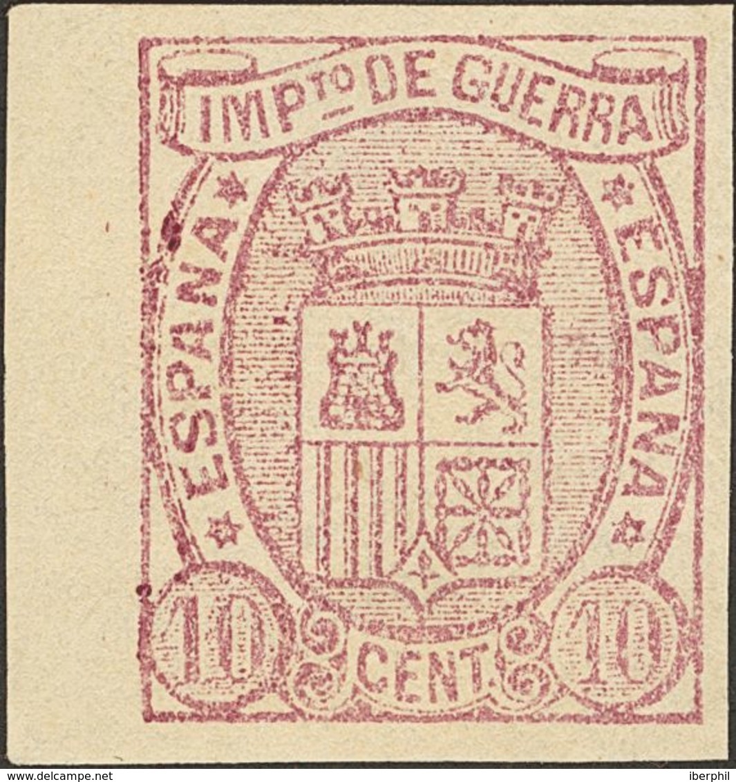 250 (*) 154/55. 1875. Serie Completa (el 5 Cts Pliegue Vertical Sin Importancia), Borde De Hoja. SIN DENTAR. MAGNIFICA. - Other & Unclassified