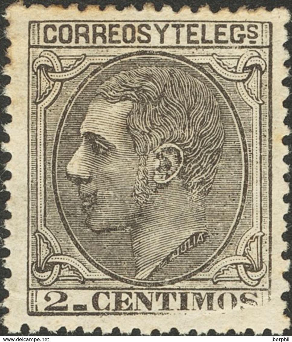 299 * 200. 1879. 2 Cts Negro. Excepcional Color Y Centraje. PIEZA DE LUJO. - Sonstige & Ohne Zuordnung