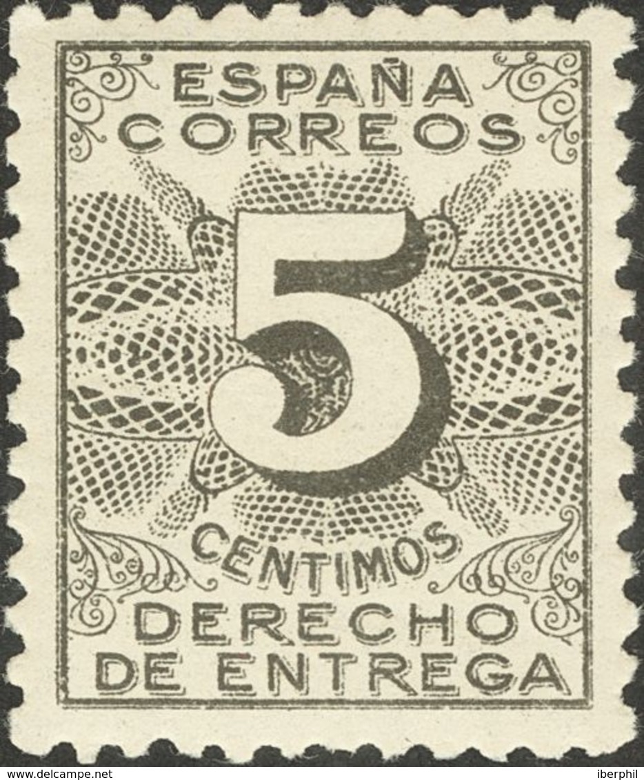 415 ** 592. 1931. 5 Cts Negro. Excelente Centraje. PIEZA DE LUJO. - Autres & Non Classés