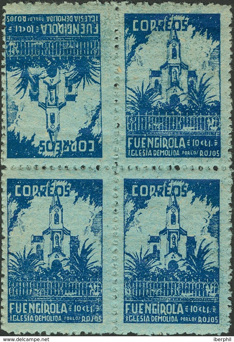 821 * . (1936ca). Interesante Conjunto De Sellos Benéficos De Fuengirola (Iglesia Demolida Y Pro-Fuengirola), En Nuevo Y - Other & Unclassified