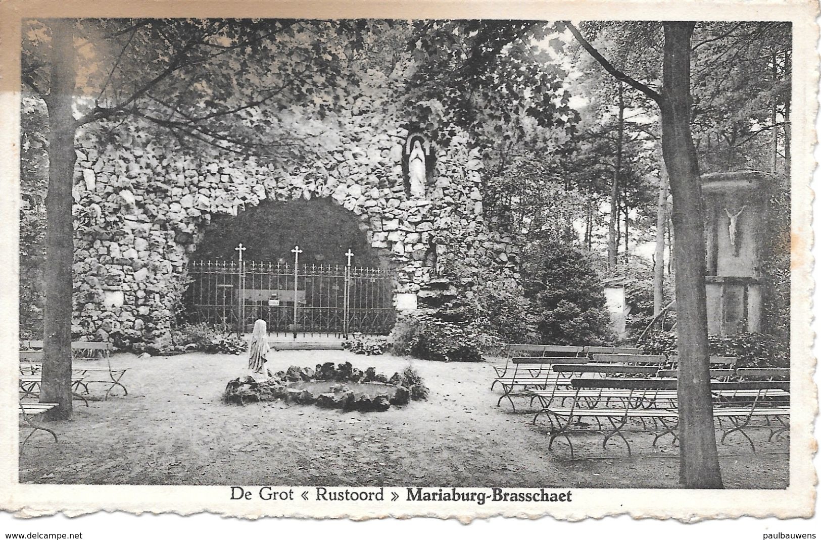 Brasschaat Mariaburg, De Grot, Rustoord, Met Postzegel 1939 - Brasschaat