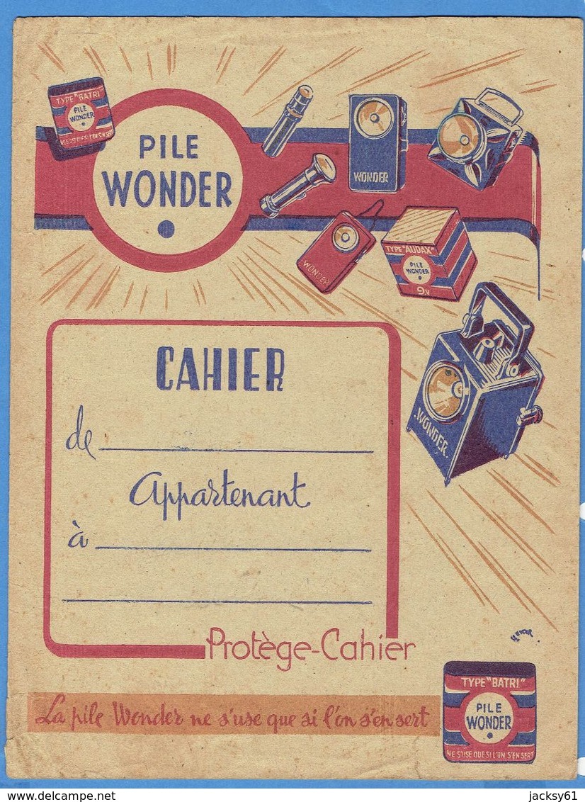 Protège Cahier - Pile Wonder - Piles