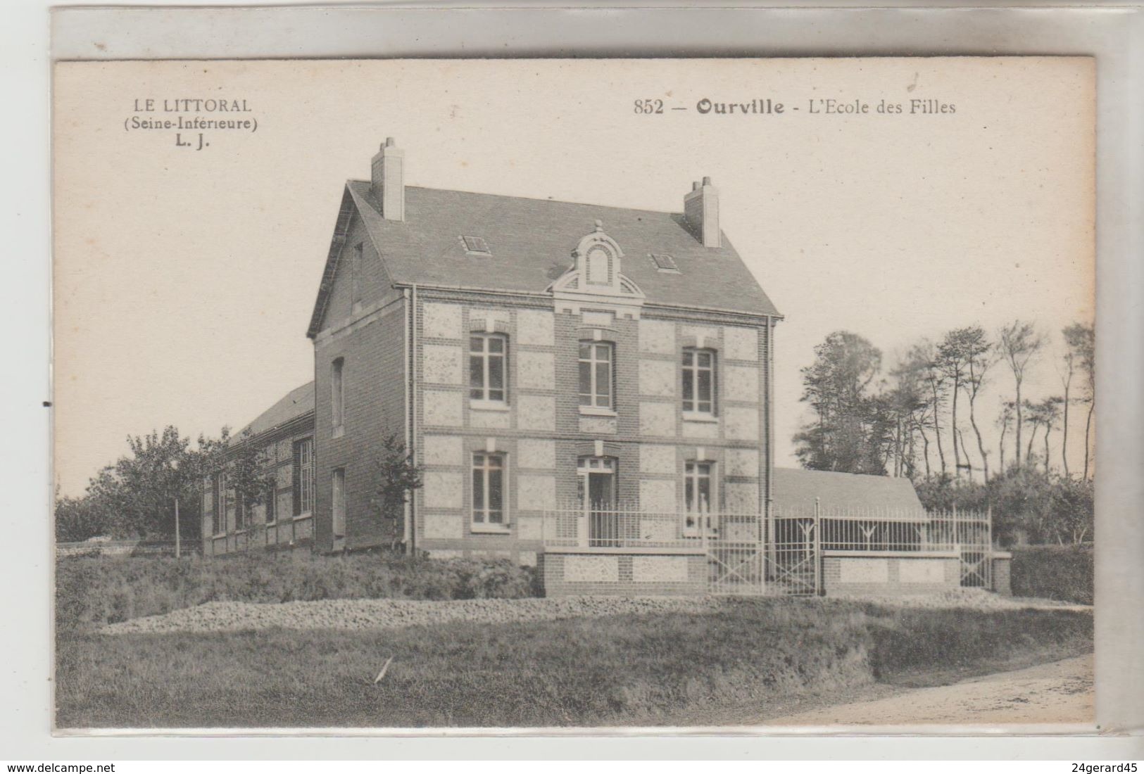 CPSM OURVILLE EN CAUX (Seine Maritime) - L'Ecole Des Filles - Ourville En Caux