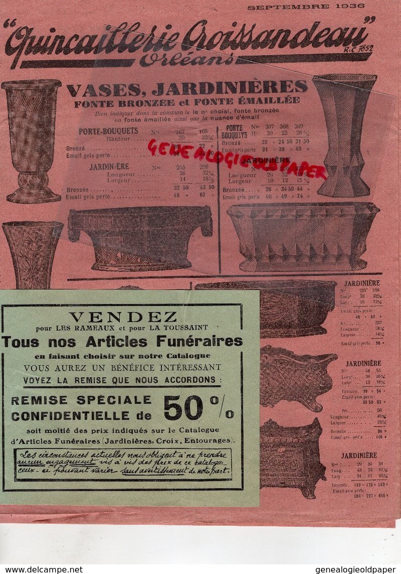 36- LE BLANC- RARE FACTURE ETS. VVE GEORGES BILLARD- MACHINES AGRICOLES MC CORMICK-11 RUE DE RUFFEC-1936 - Landwirtschaft