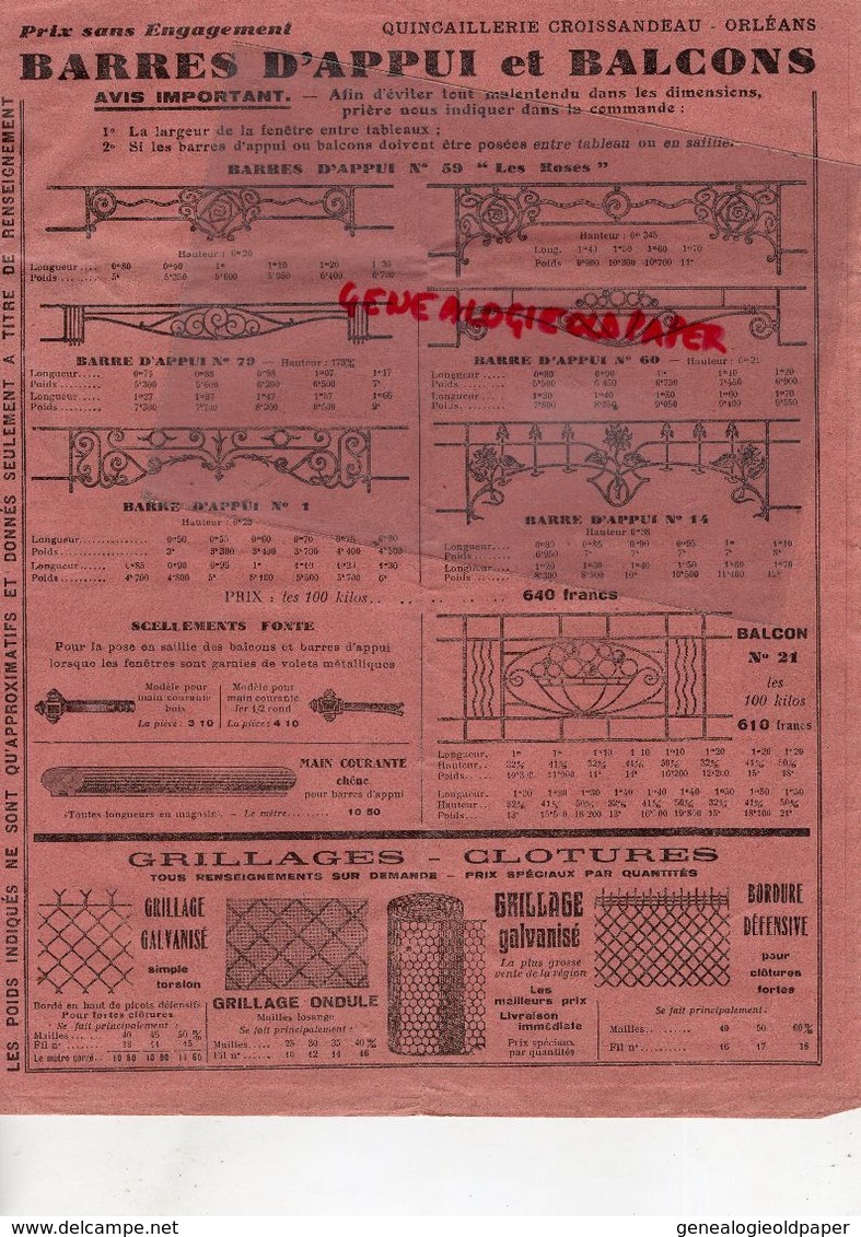 36- LE BLANC- RARE FACTURE ETS. VVE GEORGES BILLARD- MACHINES AGRICOLES MC CORMICK-11 RUE DE RUFFEC-1936 - Landwirtschaft