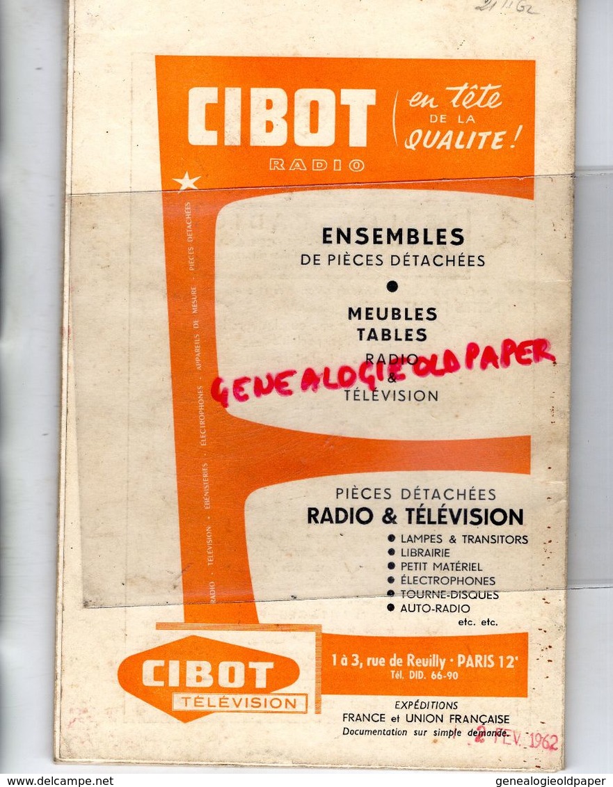 75- PARIS- LIVRE LES POSTES A GALENE MODERNES -GEO-MOUSSERON- RADIO-TELEVISION-CIBOT 1 RUE REUILLY -1958- - Audio-video