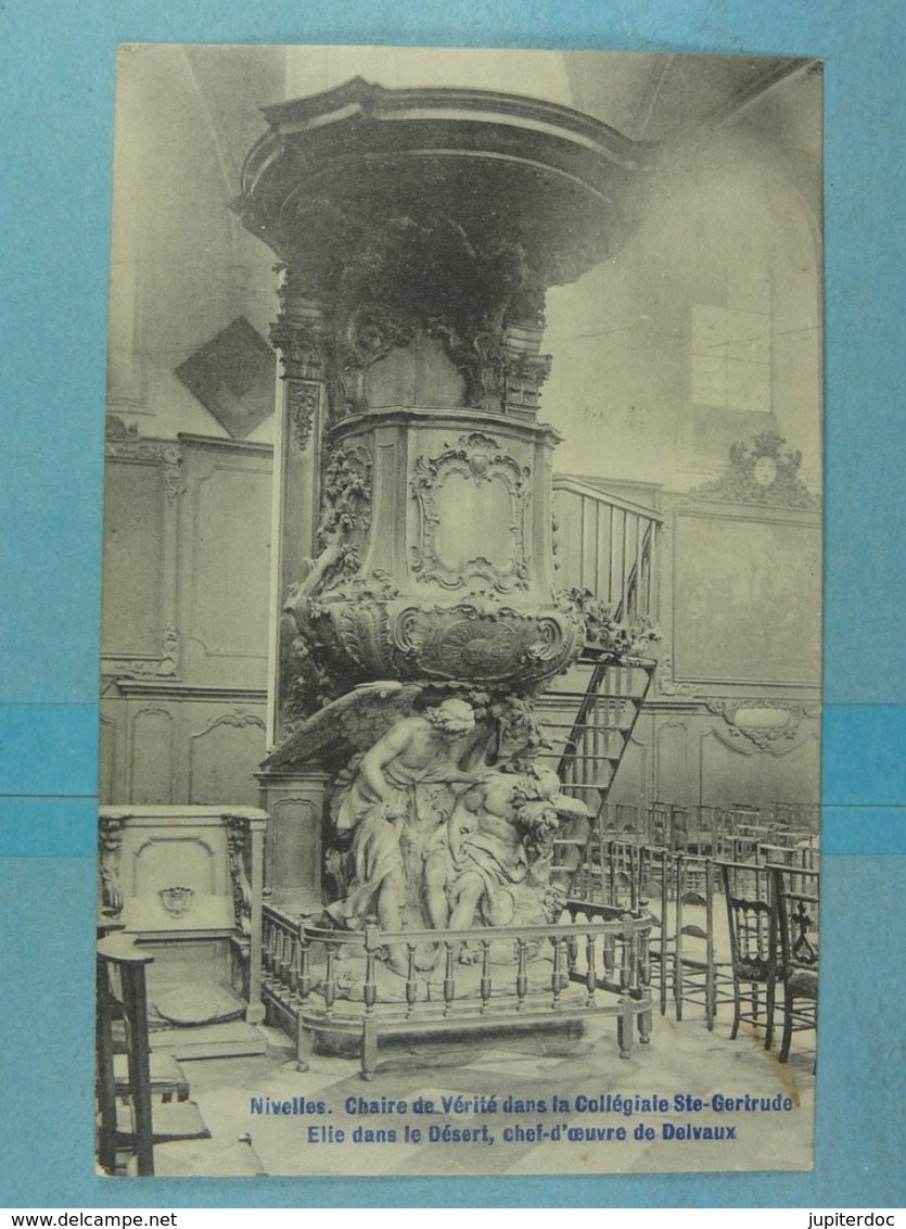 Nivelles Chaire De Vérité Dans La Collégiale Ste-Gertrude Elie Dans Le Désert, Chef-d'oeuvre De Delvaux - Nivelles