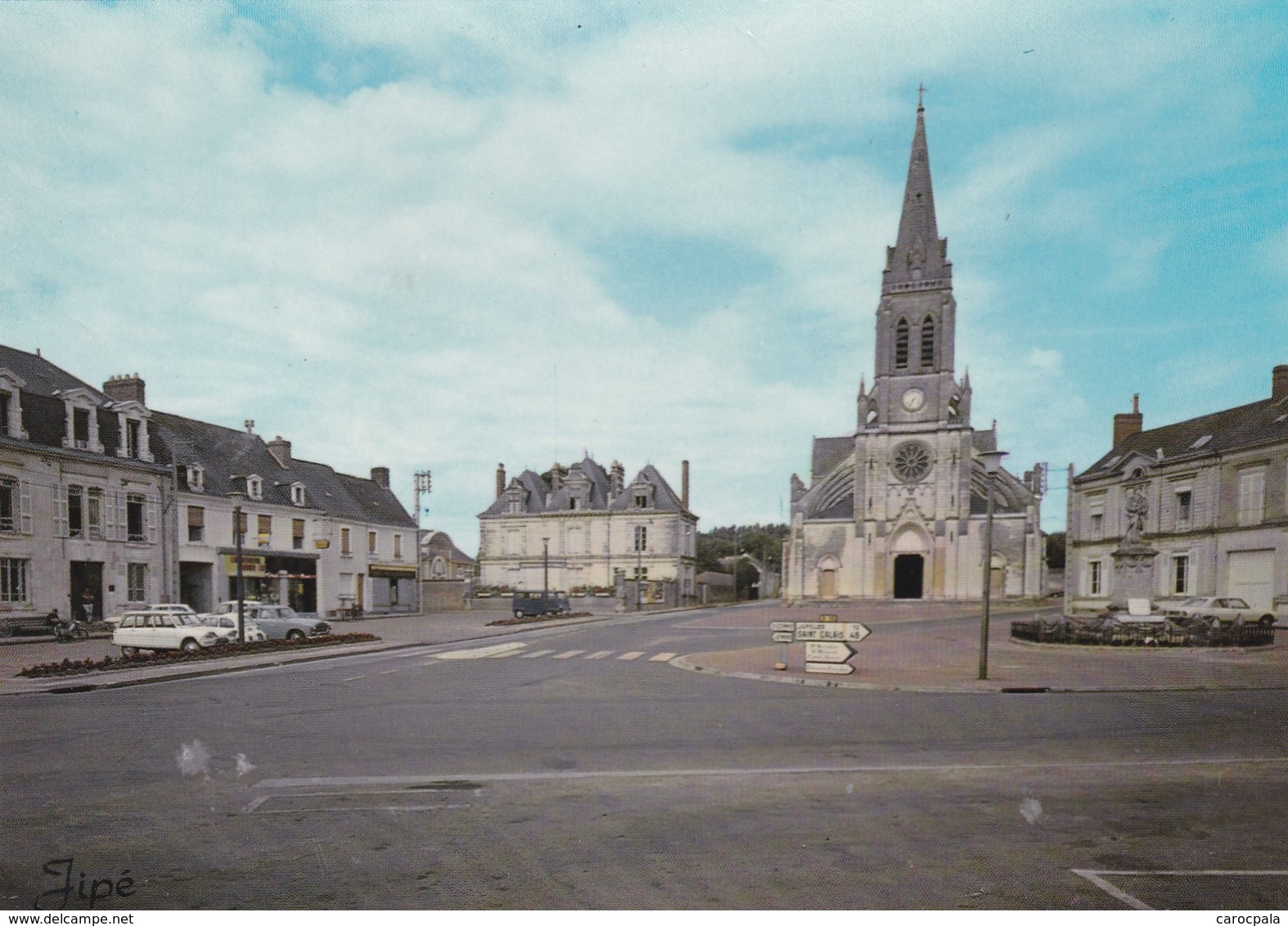 Carte 1970 MAYET / PLACE DE L'EGLISE - Mayet