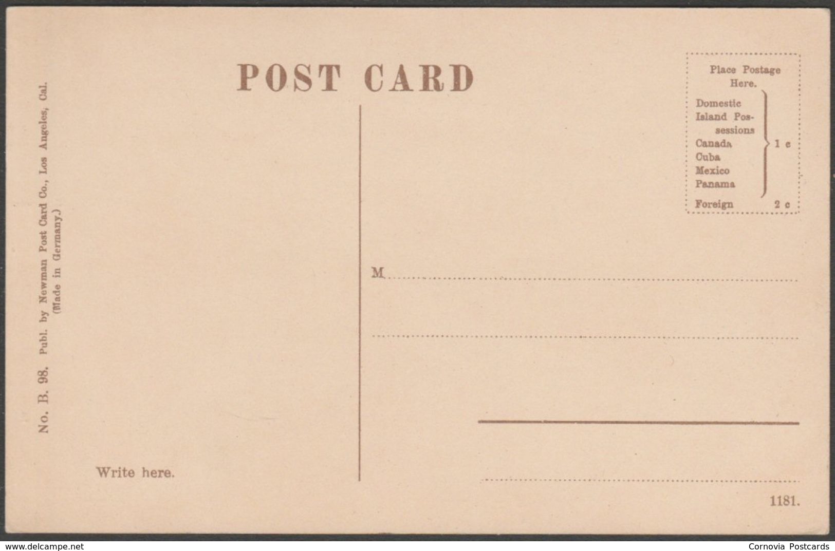 Hotel Raymond, Pasadena, California, C.1905-10 - Newman Postcard - Other & Unclassified