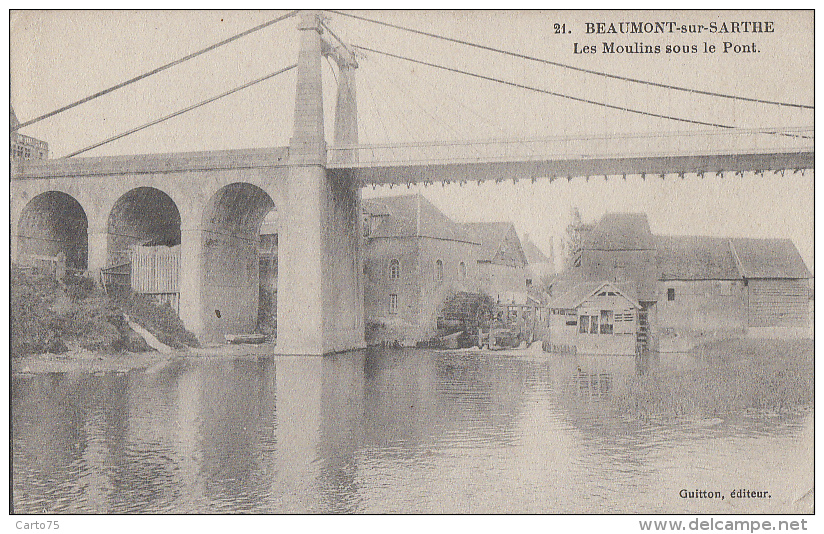 Architecture - Moulins à Eau - Moulin De Beaumont Sur Sarthe - Wassermühlen