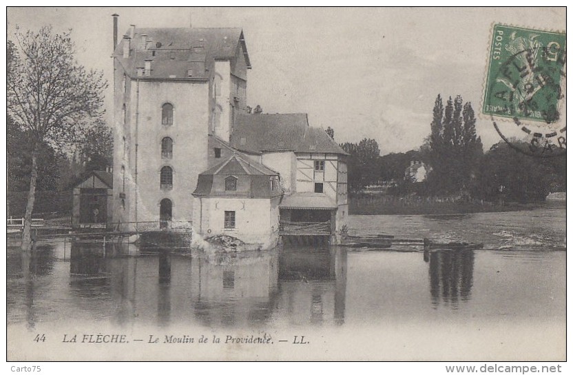 Architecture - Moulins à Eau - Moulin De La Providence - La Flèche - 1914 - Mulini Ad Acqua