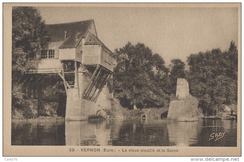 Architecture - Moulins à Eau - Vieux Moulin De Vernon - Watermolens